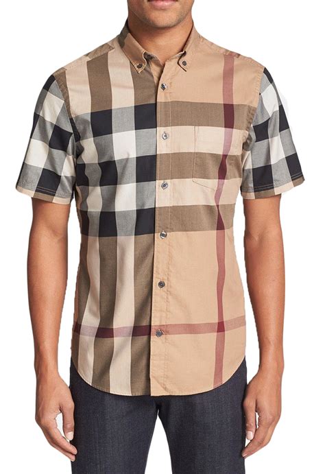 burberry fred check xxl short sleeve|thomas Burberry shirts.